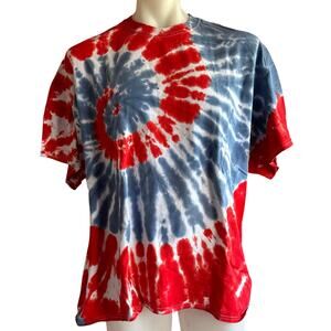 Brand New Tie Dye USA Red White and Blue Mens T-Shirt